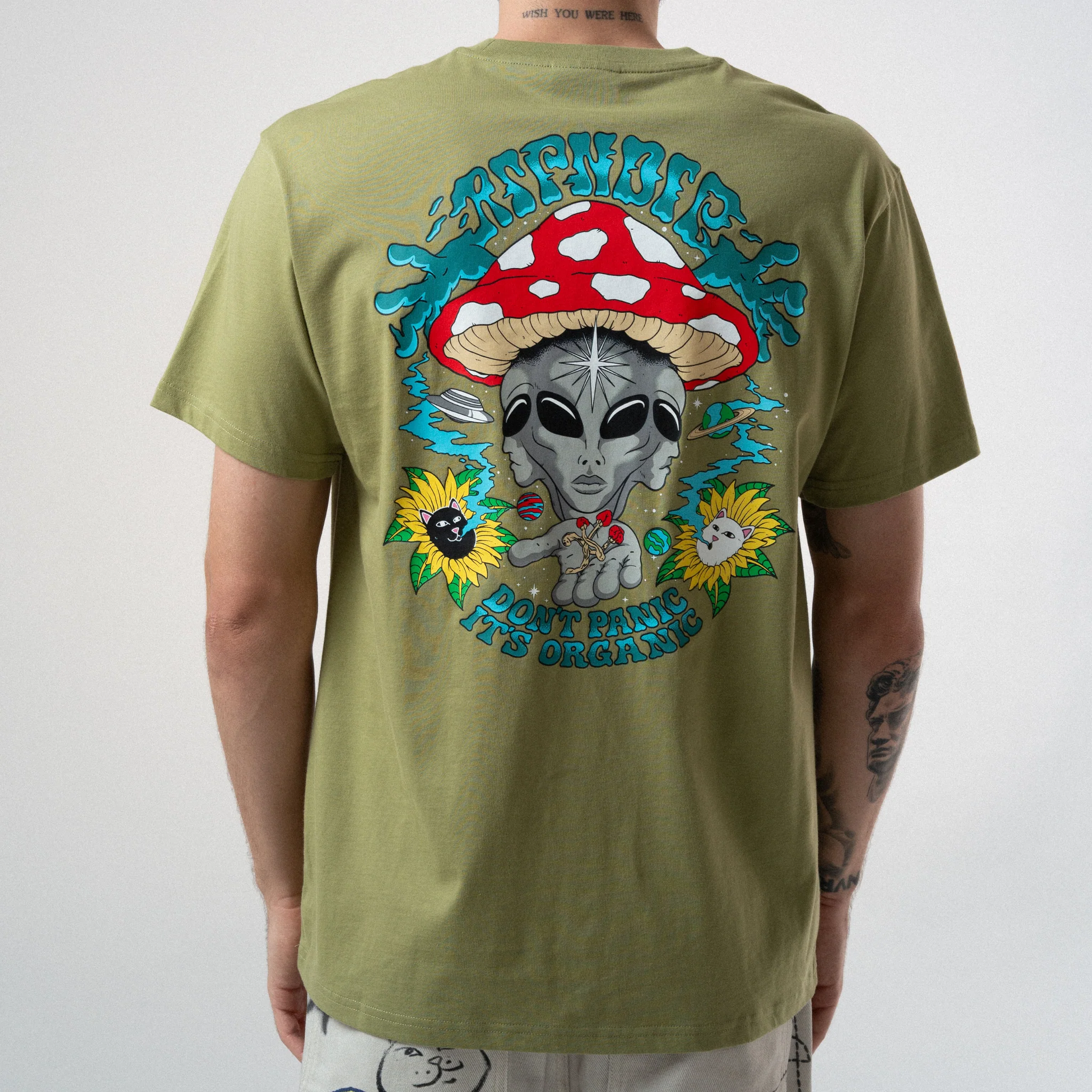 Don´t Panic Tee - Light Forest - Image 3