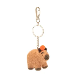 Capybara - Felt key ring