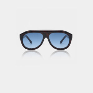 The Rio - Havana (Copy) sunglasses are large, aviator-style shades with dark tortoiseshell frames and blue gradient lenses, shown against a plain white background. Gate21.ee